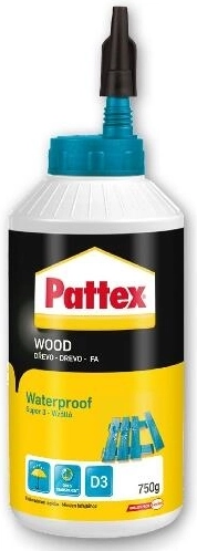 Водоустойчиво лепило за дърво D3 250 g PATTEX SUPER 3
