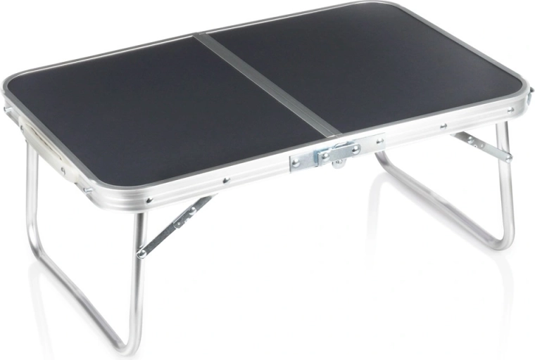 Vilde folding camping table, graphite, 60 × 40 × 25 cm