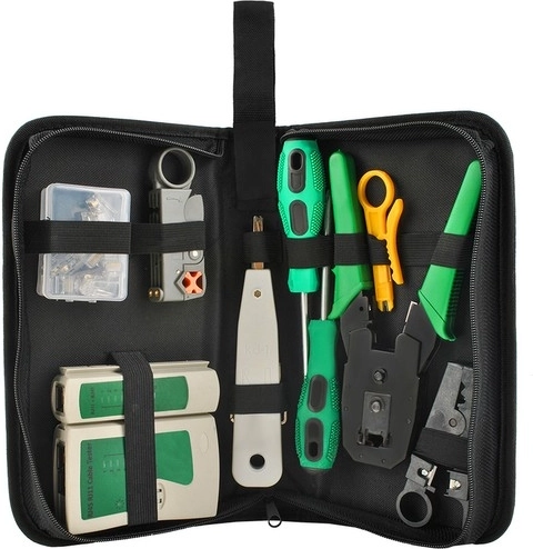 Network tool kit in a case