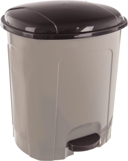 21 L Pedal Trash Can, Coffee Brown