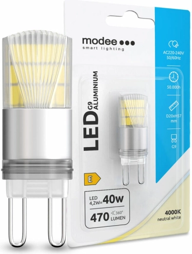 LED bulb G9 Modee Aluminium 4.2 W neutral white