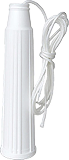 WC flush tank with 1 m plastic pull cord, white
