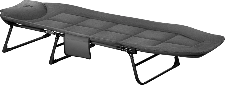 Folding Camping Bed NILS Camp 200 cm with Adjustable Backrest
