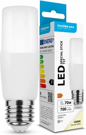 LED Bulb Modee Lighting Special Stick T37 7.9 W E27, neutral white, 700 lm