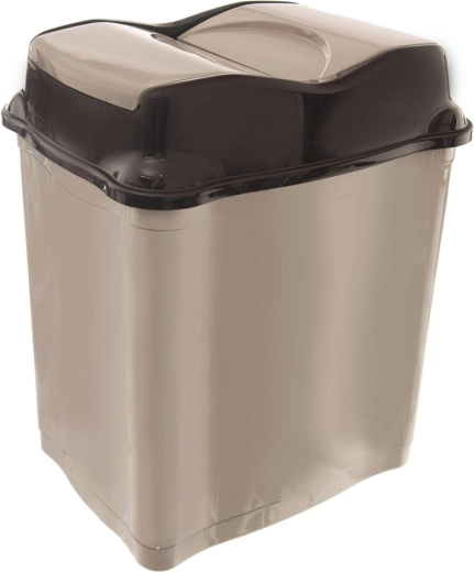 Whirlpool waste bin 9 L, coffee brown
