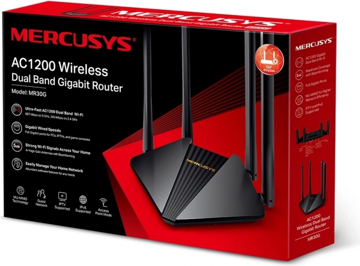 Mercusys AC1200 двулентов гигабитов безжичен рутер