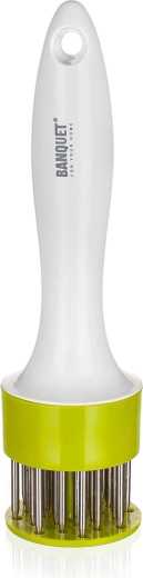 Ergonomic handle with hanging hole