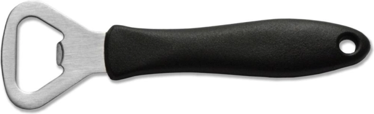 Double-sided stainless steel crown-cap opener