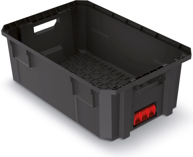 Modular transport box X-Block Pro, 544 × 362 × 200 mm, black