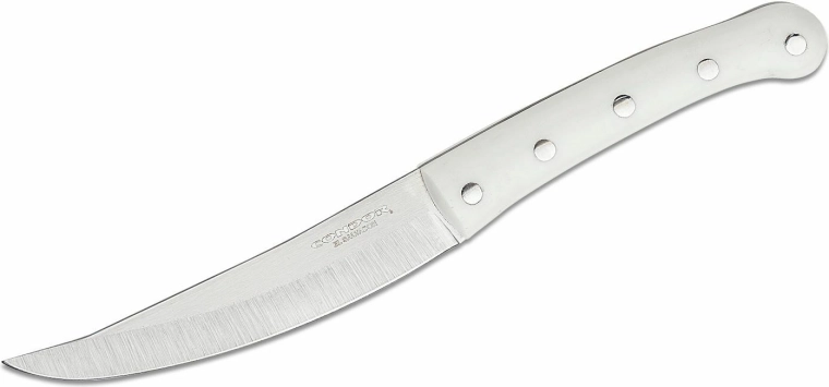 Ловен нож Condor Meatlove 11,6 см бяла Micarta с кожена кания
