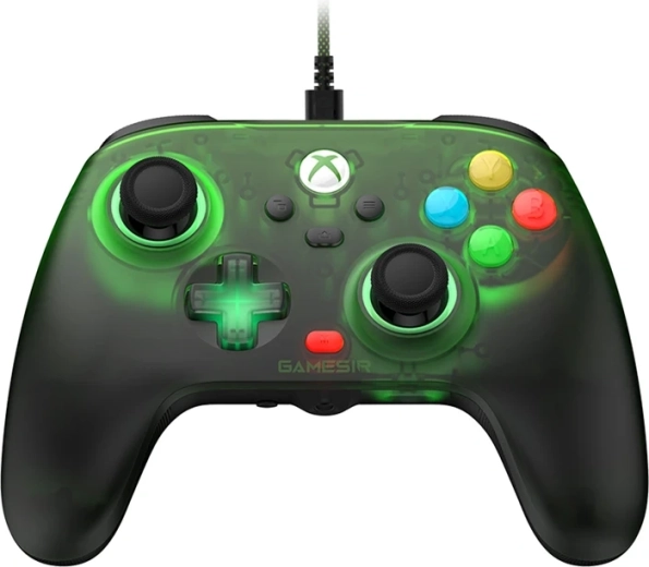 GameSir T7 Pro wired gaming controller for Xbox and PC (retro green)