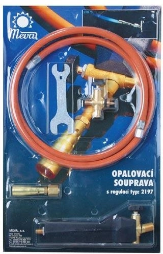 Blowtorch kit with round propane-butane burner