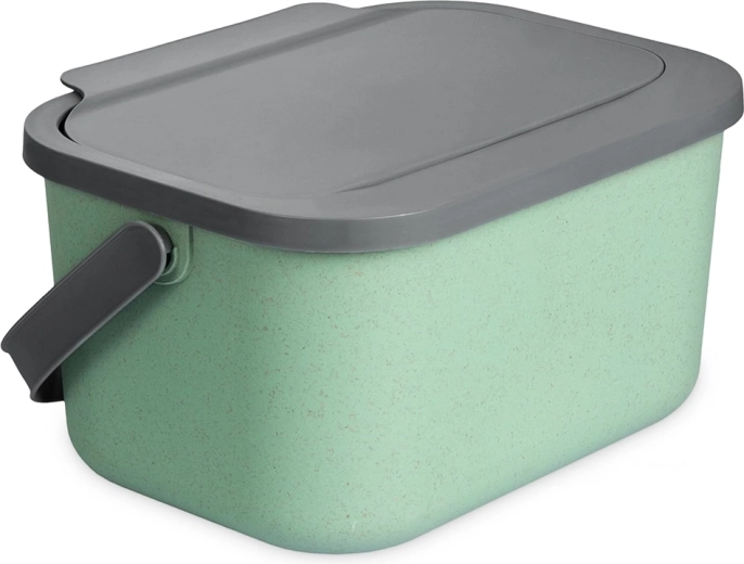Green universal plastic bucket for bio waste 4.5 L