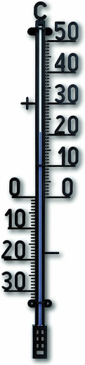 Hanging Outdoor Thermometer TFA XXL, Black Plastic