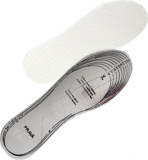 Trim-to-fit winter insoles for shoes Alu wool