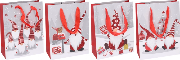 Gift bag S with Christmas design 17.5 × 23.5 × 8 cm