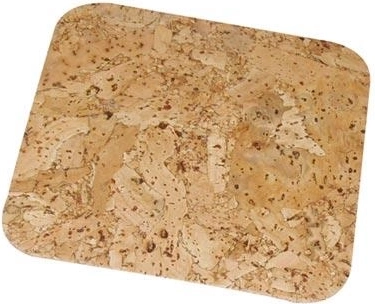 Коркови квадратни подложки 10 см (6 бр.)