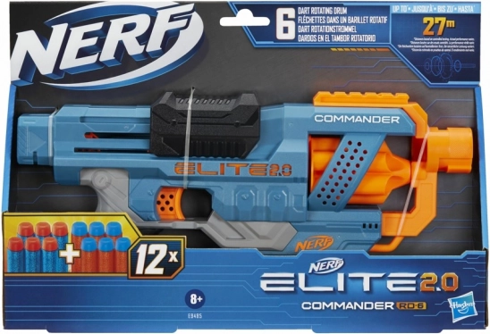 Nerf Elite 2.0 Commander RD-6 blaster with darts