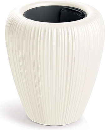 OROBO Flower Pot 29 cm White Chocolate