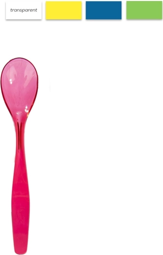 Mini dessert spoon UH plastic, assorted colors, 1 pc