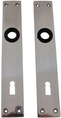 Aluminum door escutcheon for key 90 mm (1 pair)