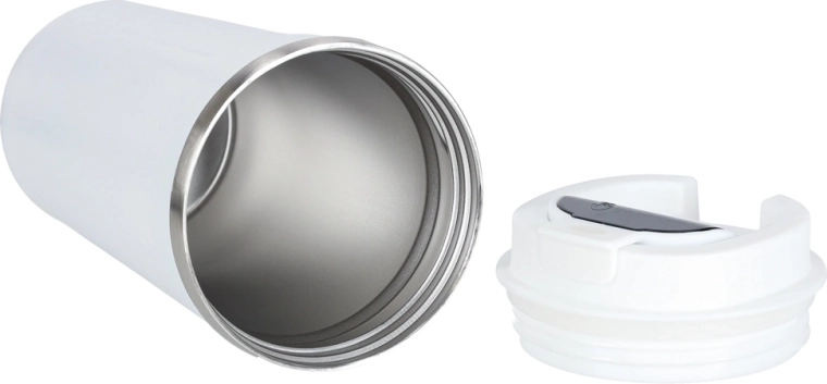 Secure screw-on lid with spout