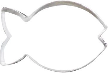 Fish-shaped cookie cutter