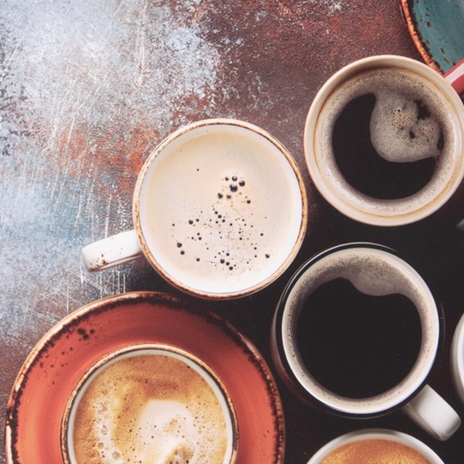Coffee motif for a cozy atmosphere