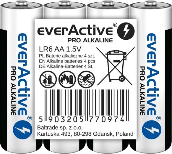 Алкални батерии AA everActive