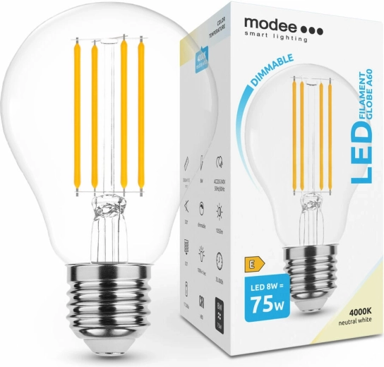 Modee Smart Lighting LED Filament Bulb E27 8 W Neutral White