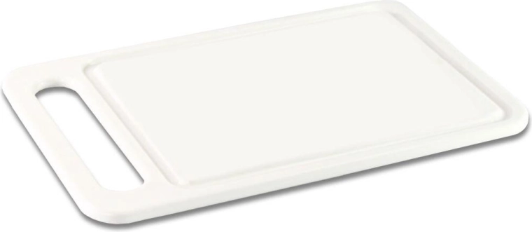 Serving and Cutting Board 24 × 15 cm – White Plastic
