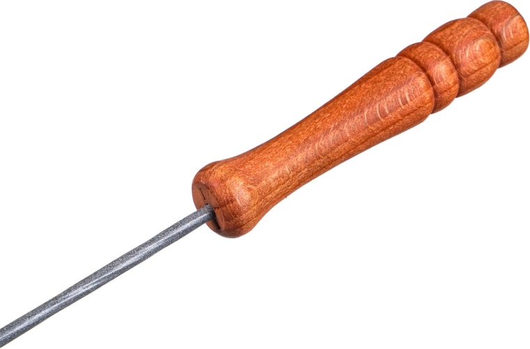 Ergonomic wooden handle