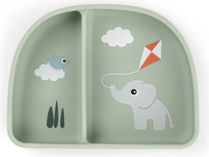 Done by Deer вакуумна купичка с отделения stick&stay playground зелена