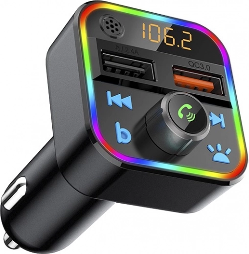 FM предавател BLOW с Bluetooth 5.1 и QC3.0, RGB подсветка