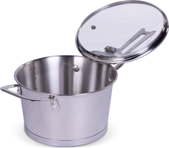 Glass lid with steam vent