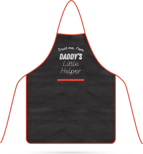 Children's BBQ Apron Black 44 × 60 cm