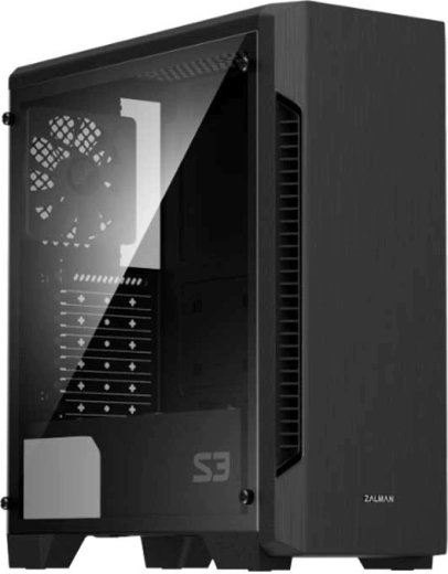 Компютърна кутия Zalman S3 TG ATX Mid Tower с три вентилатора
