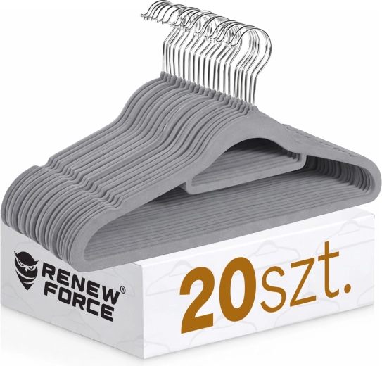 Premium Non-Slip Gray Hanger - 1 Piece