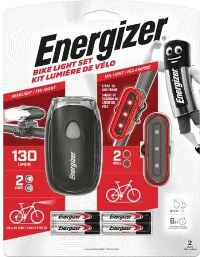 Energizer комплект предна и задна светлина за велосипед, 4× AAA