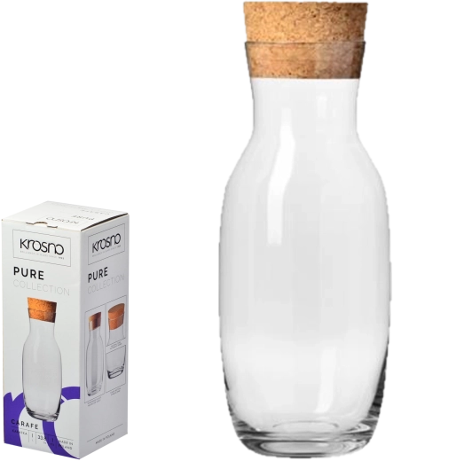 Pure Carafe with Natural Cork 1 l Krosno