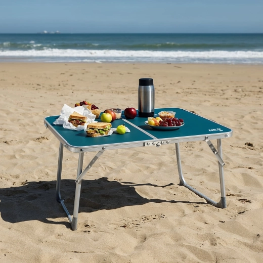 Practical surface for food and gear in nature