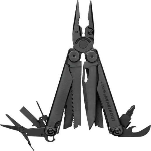 Leatherman Wave Plus Black multi-tool – 18 functions, black