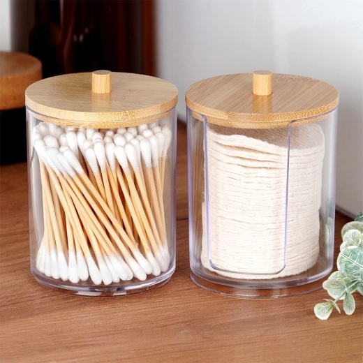 Bamboo lids protect from dust