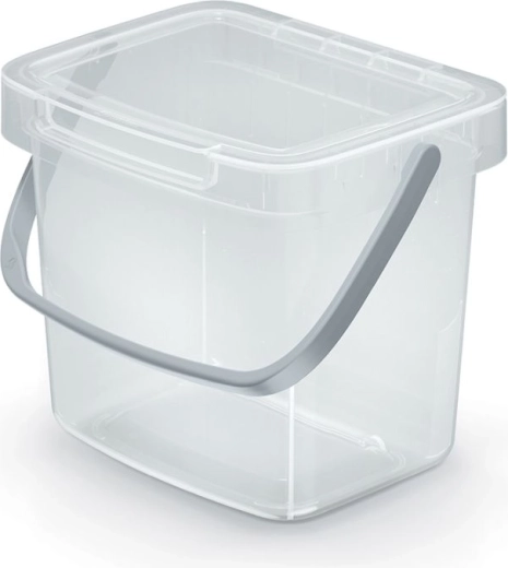 Waste Bin 3 L Transparent SYSTEMA Q COLLECT
