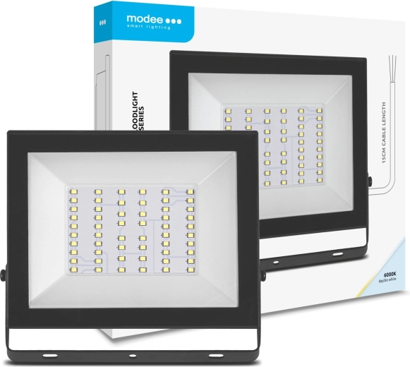LED прожектор Modee E‑series Slim 50 W, 4000 lm, 6000 K, IP65, 120°