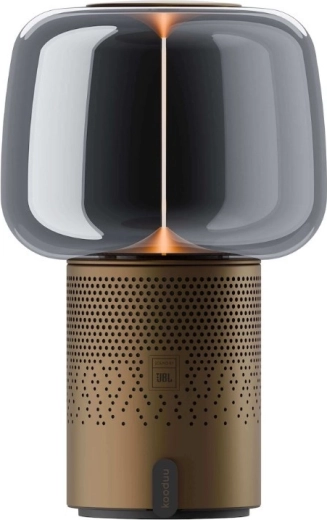 Kooduu Serena Play portable LED lamp with Bluetooth speaker, brown