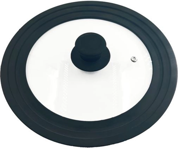 Universal tempered glass lid with steam vent 22/24/26 cm