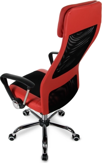 Ergonomic high backrest with lumbar support