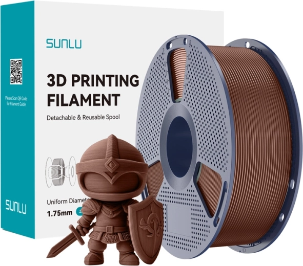 Филамент Sunlu PLA+ 1,75 mm – шоколадов