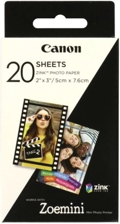 Фотохартия ZINK 5×7,6, 20 листа